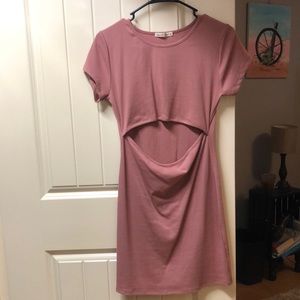 Forgive and forget cutout ribbed cutout bodycon